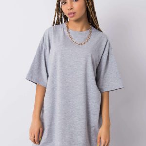 Comert cu ridicata Tricou mix gri Juliet RUE PARIS