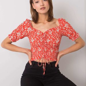 Comert cu ridicata Bluza scurta coral Avignon RUE PARIS