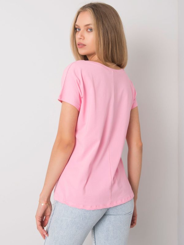 Comert cu tricou roz deschis Emory