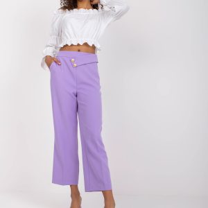 Cumpără cu pantaloni ridicoli din material textil violet RUE PARIS