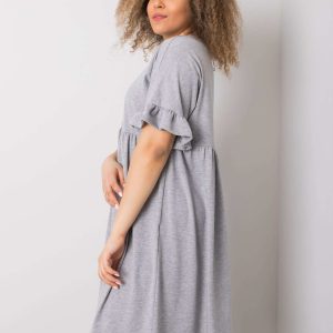 Comert cu ridicata Grey Rochie clara marimi mari