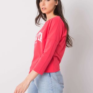 Comert cu ridicata Bluza coral cu imprimeu Rosita RUE PARIS