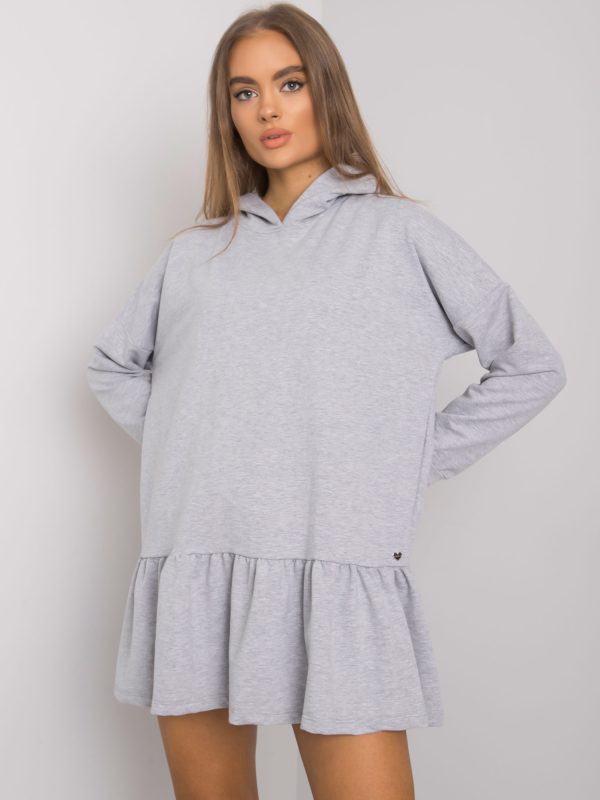 Rochie de antrenament cu glugă Aliye Grey Melange