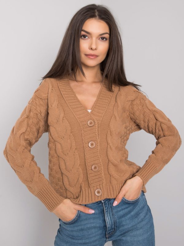 Cardigan de cabluri ridicat cu accesorii Danville RUE PARIS