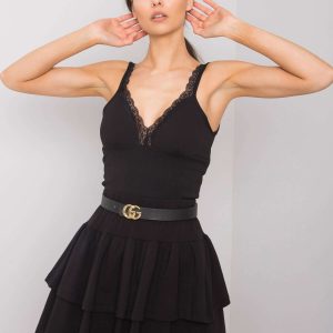 Comert cu top negru ridicol Zemya RUE PARIS