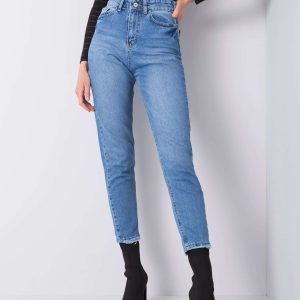 Cumpărați cu pantaloni ridicoli Robyn cu dungi din denim RUE PARIS