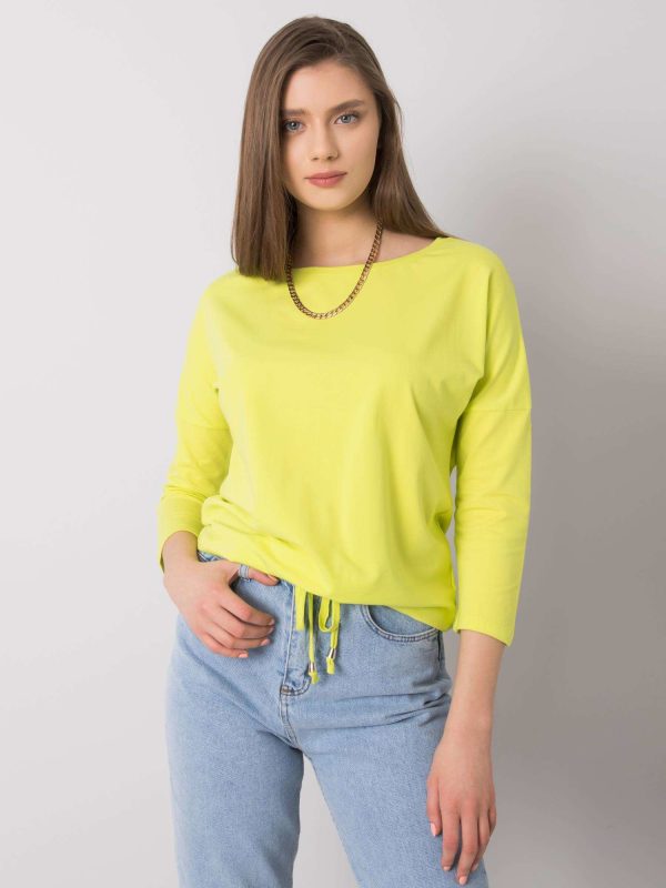 Comert cu ridicata Bluza verde Fluo Fiona