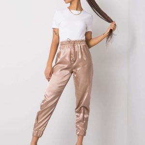 Comert cu ridicata Pantaloni bej Eleanor RUE PARIS