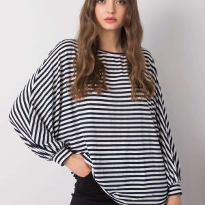 Comert cu ridicata Bluza albastru-alba Esther RUE PARIS