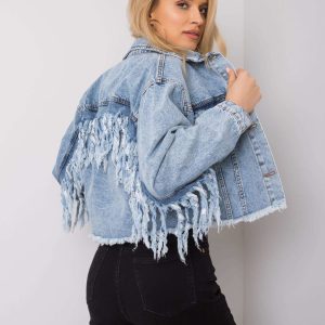 Comert cu ridicata Geacă albastră din denim Ancona