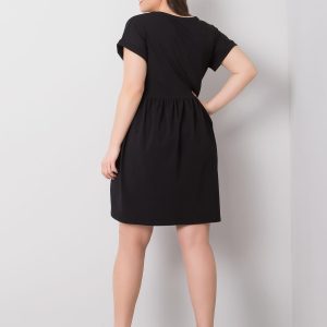 Comert cu rochie molly ridicata din bumbac negru