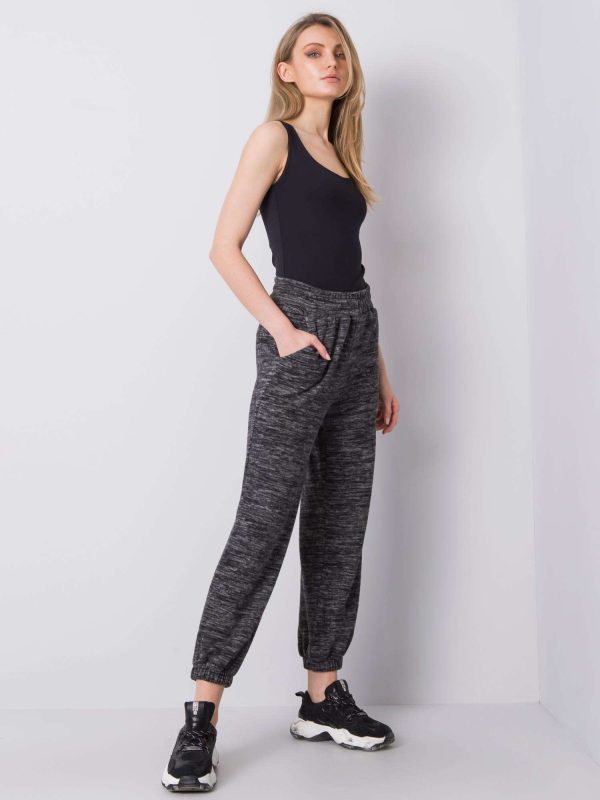 Comert cu ridicata Bridget RUE PARIS pantaloni de antrenament din amestec gri