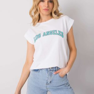 Magazin cu Tricou alb ridicol cu inscripție Tessa RUE PARIS