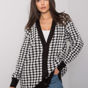 Tranzacționează cu ridicol Cardigan alb-negru cu cardigan Arlington RUE PARIS