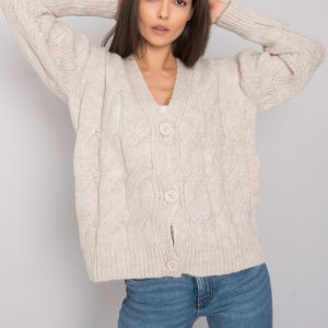 Comert cu cardigan bej ridicol cu paiete Nashville RUE PARIS