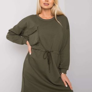 Cumpărați cu ridicolul Rochie Khaki Khaki Kelbi RUE PARIS