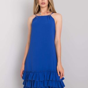 Cumpărați cu ridicolul Rochie Routh Rue Paris Cobalt Ruffle