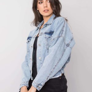 Comert cu ridicata Geacă scurtă din denim alabastru deschis Faenza RUE PARIS