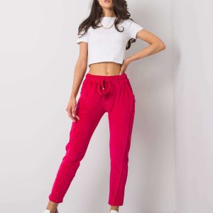 Cumpărați cu pantaloni ridicoli din piele de căprioară fucsia Juanita RUE PARIS