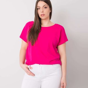 Comert cu Tricou Fuchsia plus dimensiune Beverly