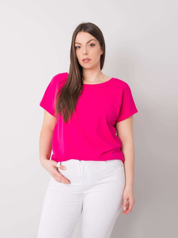 Comert cu Tricou Fuchsia plus dimensiune Beverly