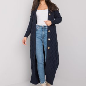 Comert cu Cardigan lung ridicat albastru Ulyana RUE PARIS