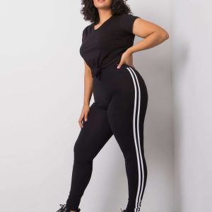 Cumpărat cu ridicata Millie Black Plus Size Bomber Colanti