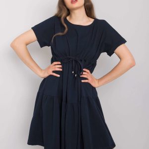 Cumpara cu rochie albastra ridicata casual Sebille RUE PARIS