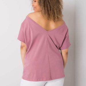 Cumpără cu ridicolul Beverly Tricou Plus Size Dirty Pink