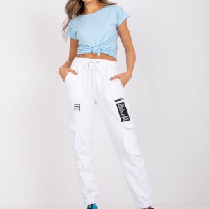 Pantaloni de antrenament Comert cu ridicata Gina White Cargo