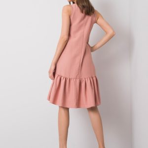 Tranzacționare cu ridicolul Rochie Jossie RUE PARIS Dirty Pink Ruffle