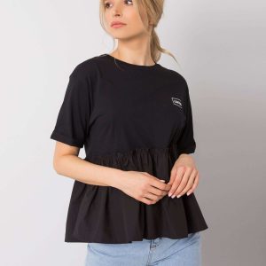 Comerț cu ridicata Tricou negru Maddison RUE PARIS