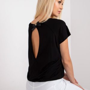 Comert cu ridicata Bluza cu maneca scurta Lucienne negru