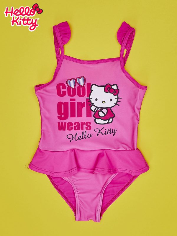 Velkoobchod Světle růžové plavky pro dívky HELLO KITTY