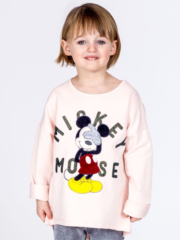 Velkoobchod Broskvova divčí halenka s MICKEY MOUSE