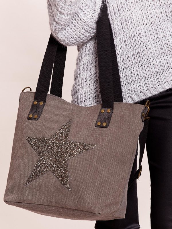 Velkoobchod Graphite Fabric Star Bag