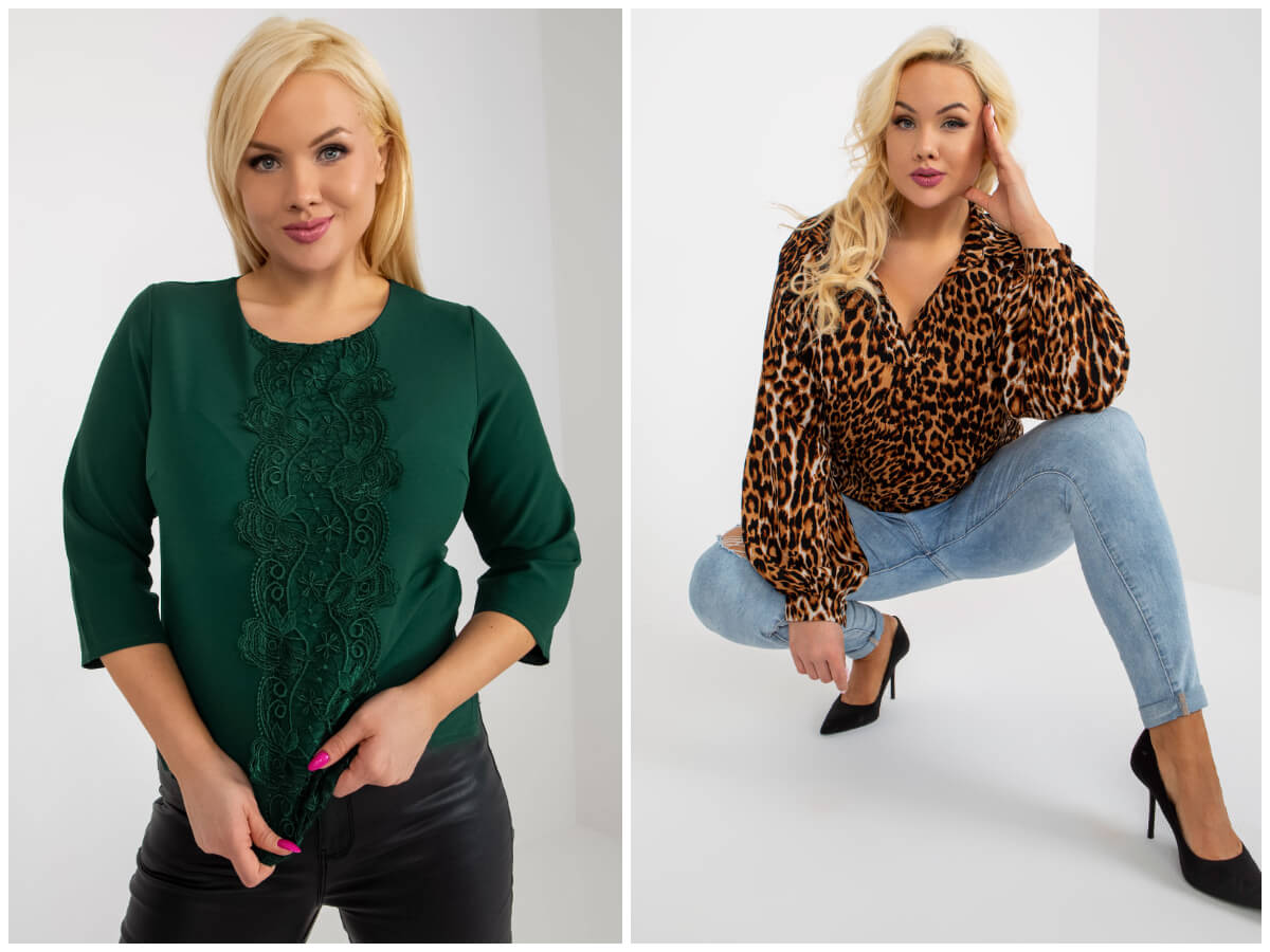 Elegantní halenky plus size – objevte krásné modely