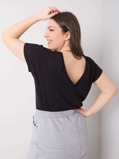 Velkoobchodní černé tričko Plus Size Beverly