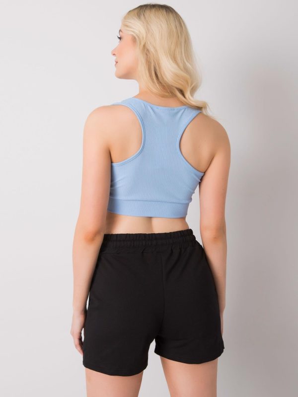 Velkoobchodní svíčky modrá crop top Lily RUE PARIS