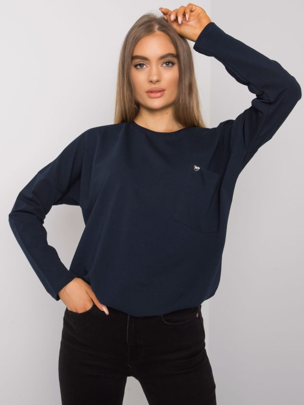 Velkoobchodní kapesní halenka Norine Navy Basic