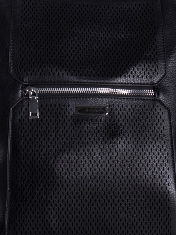 Veľkoobchod Čierna Dámska ekologická kožená taška cez rameno