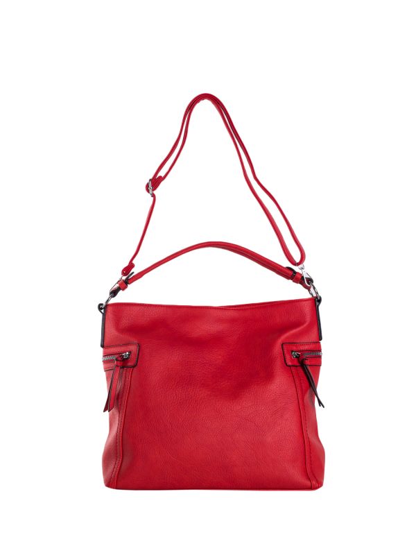 Veľkoobchod Červená Priestranná ekologická kožená taška cez rameno