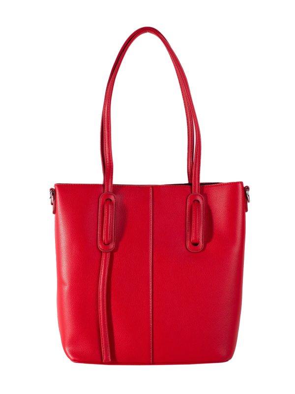 Veľkoobchod Červená mestská taška cez rameno s kozmetickou taškou