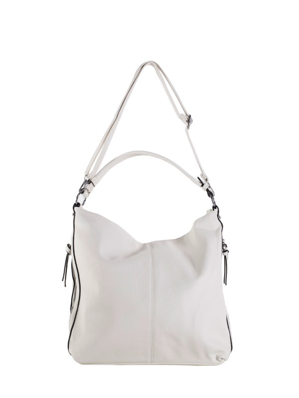 Veľkoobchod Biela priestranná ekologická kožená taška cez rameno