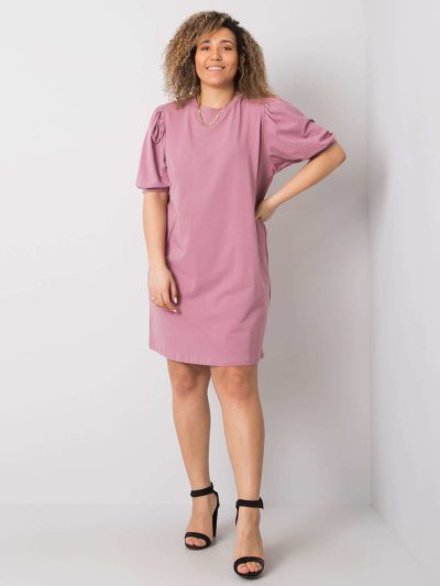 Veľkoobchodné bavlnené šaty Jasmine Dirty Pink pre moletky