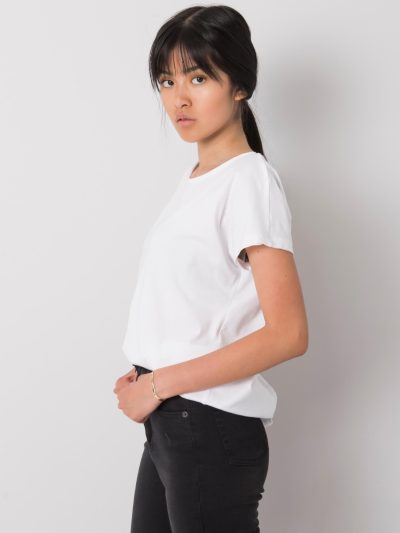 Veľkoobchodné biele tričko Nadia jednofarebné