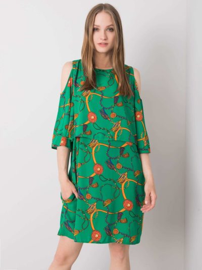 Veľkoobchodné zelené potlačové šaty Maresol RUE PARIS