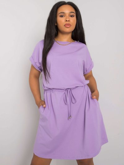 Veľkoobchodné fialové šaty pre moletky Basic Kori