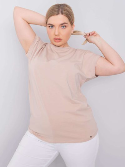 Veľkoobchodné béžové tričko pre moletky Leanne