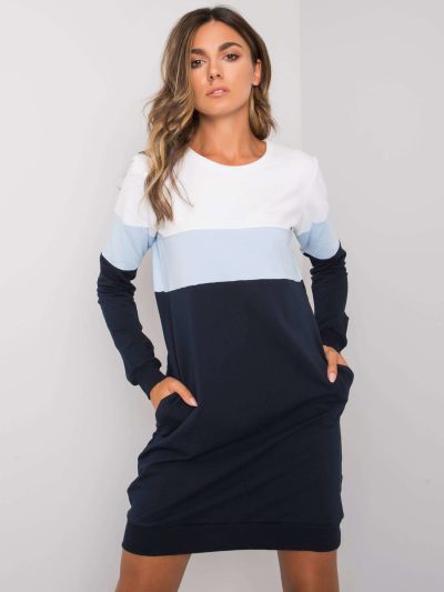 Veľkoobchodné námornícke modré šaty Feliciana RUE PARIS